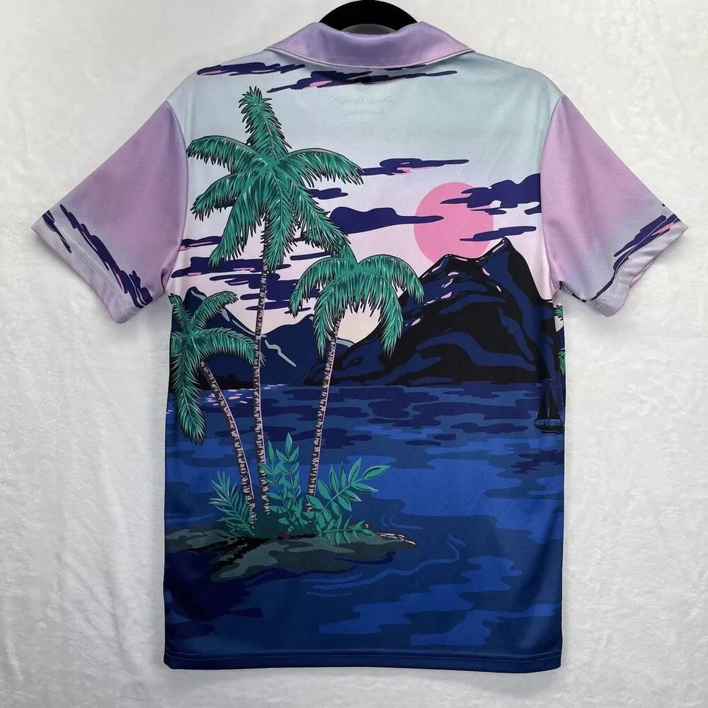 Duvin Design Company Polo Men's Small Beachy‎ Coastal Surf